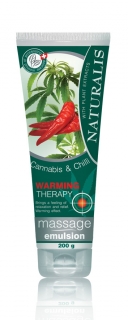 Naturalis masážna emulzia Cannabis a Chilli 200 ml 