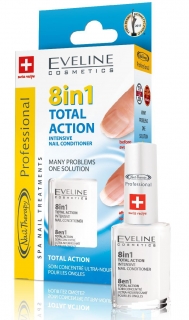 Eveline Total Action lak na nechty 8v1 12 ML