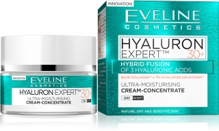 Eveline HYALURON EXPERT 30+ ultra-hydratačný krémový koncentrát 50 ML